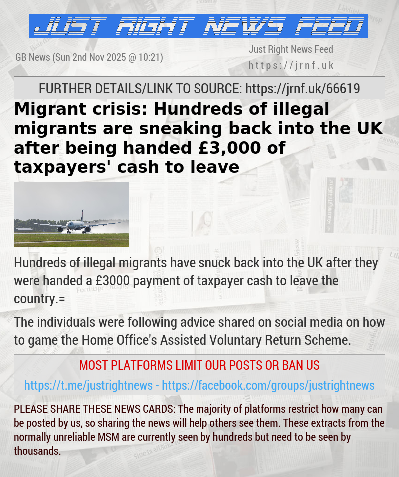 Migrant crisis: Hundreds of illegal migrants are sneaking back into the UK after being handed £3,000 of taxpayers’ cash to leave