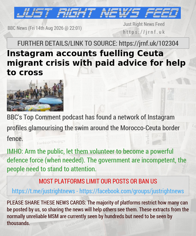 Instagram accounts fuelling Ceuta migrant crisis with paid advice for help to cross