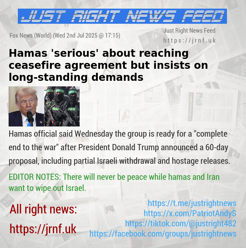 Hamas ’serious’ about reaching ceasefire agreement but insists on long—standing demands