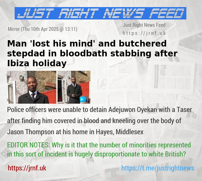 Man ’lost his mind’ and butchered stepdad in bloodbath stabbing after Ibiza holiday