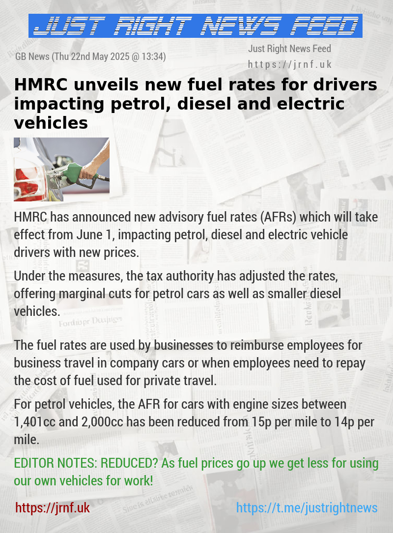 HMRC unveils new fuel rates for drivers impacting petrol, diesel and electric vehicles