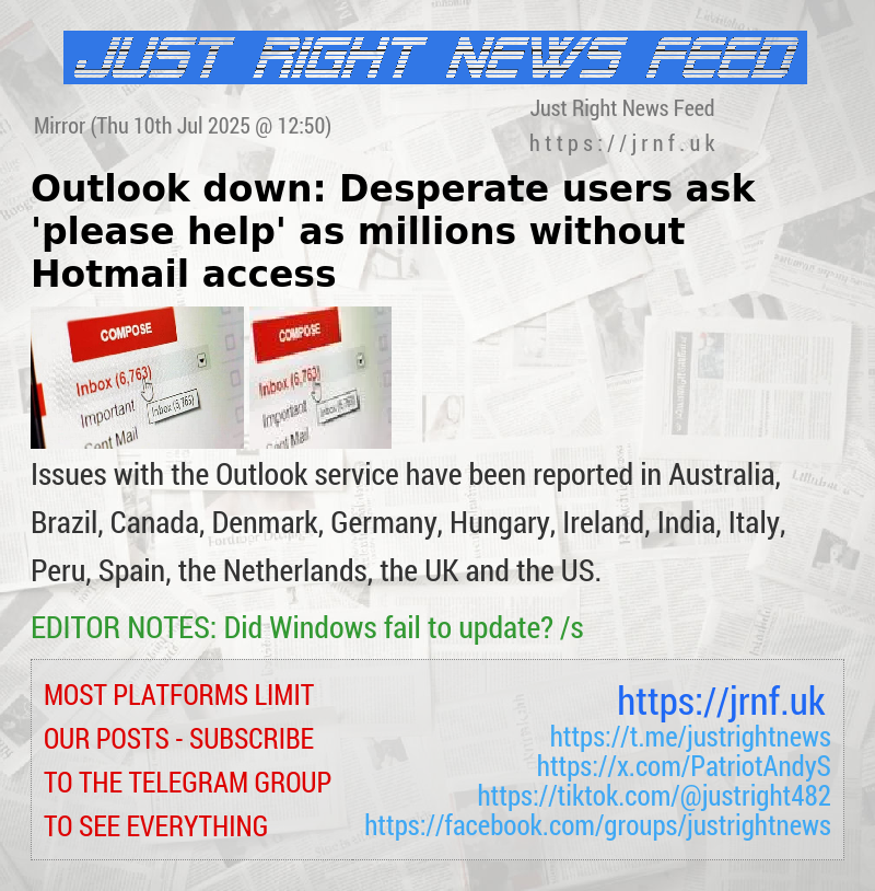 Outlook down: Desperate users ask ’please help’ as millions without Hotmail access