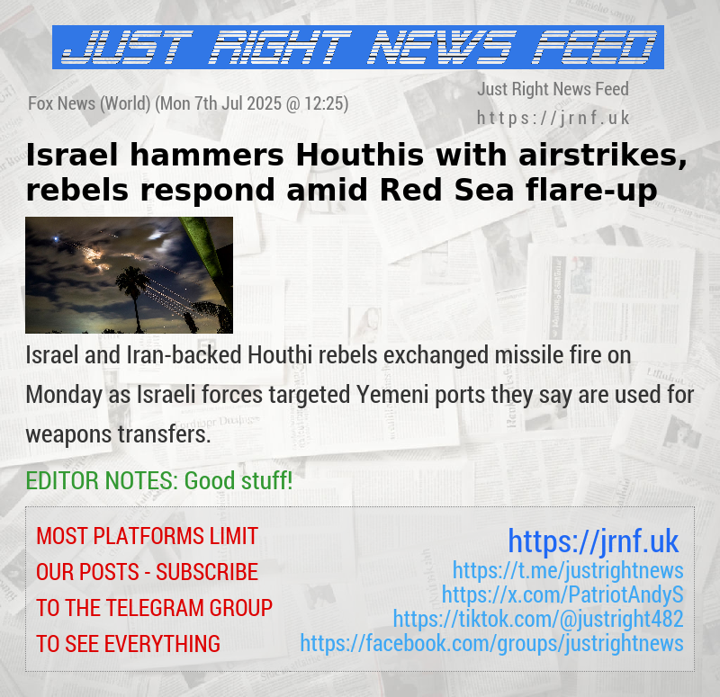 Israel hammers Houthis with airstrikes, rebels respond amid Red Sea flare—up