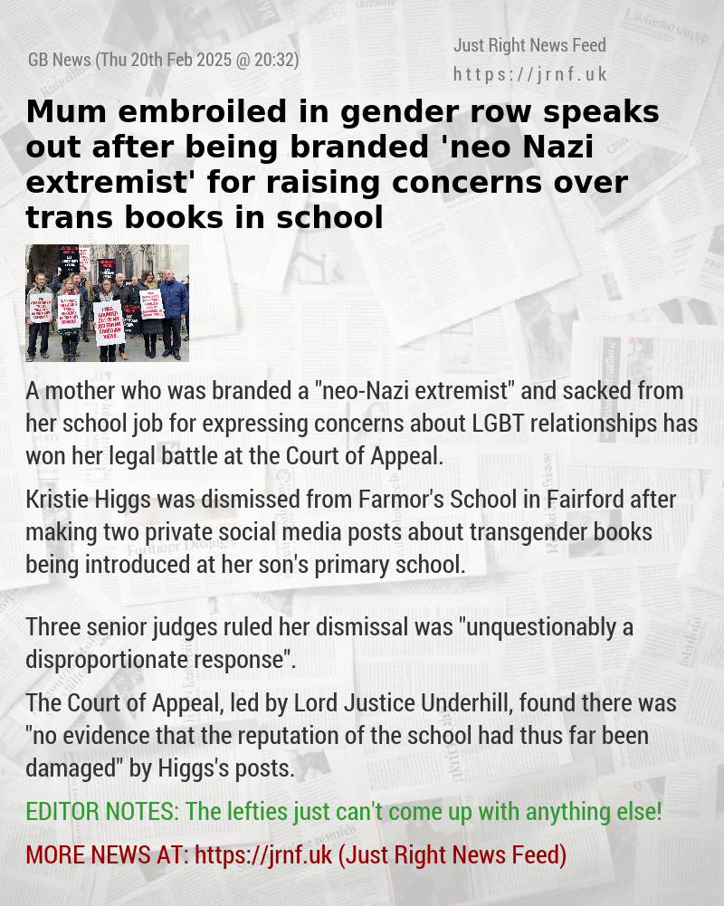 Mum embroiled in gender row speaks out after being branded ’neo—Nazi extremist’ for raising concerns over trans books in school