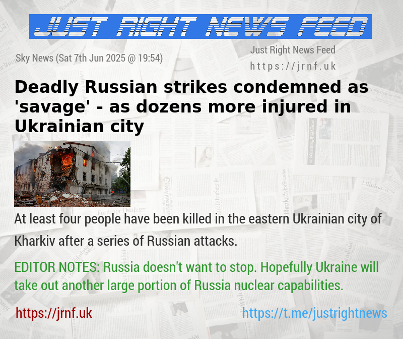 Deadly Russian strikes condemned as ’savage’ — as dozens more injured in Ukrainian city