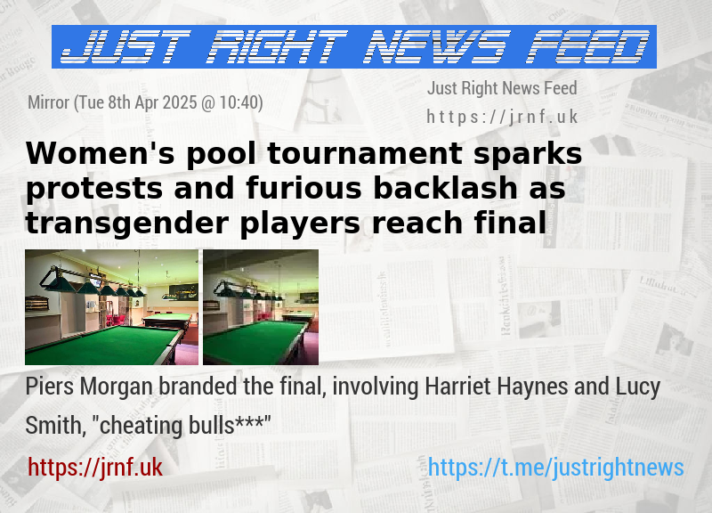 Women’s pool tournament sparks protests and furious backlash as transgender players reach final