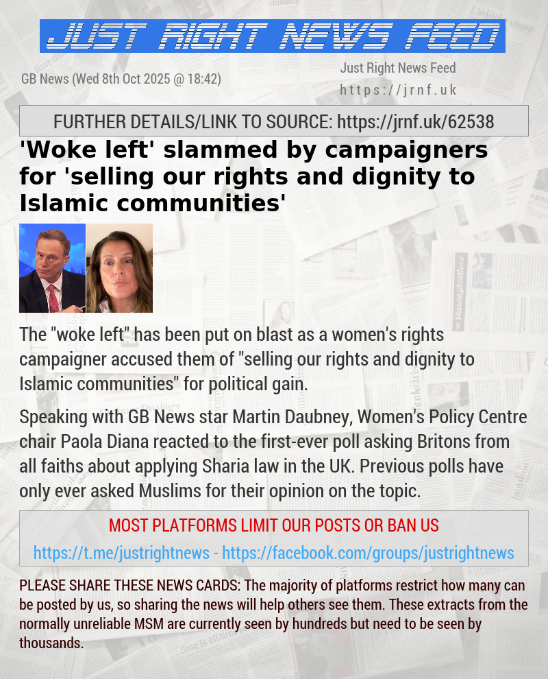 ’Woke left’ slammed by campaigners for ’selling our rights and dignity to Islamic communities’