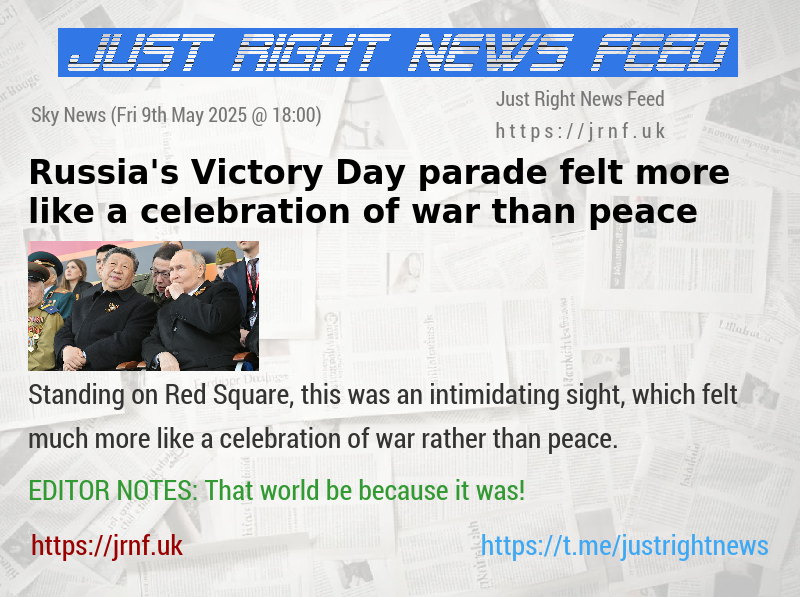 Russia’s Victory Day parade felt more like a celebration of war than peace