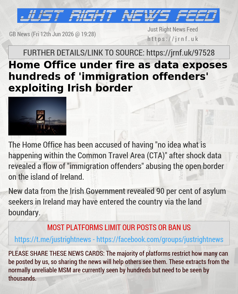 Home Office under fire as data exposes hundreds of ’immigration offenders’ exploiting Irish border