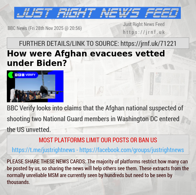 How were Afghan evacuees vetted under Biden?