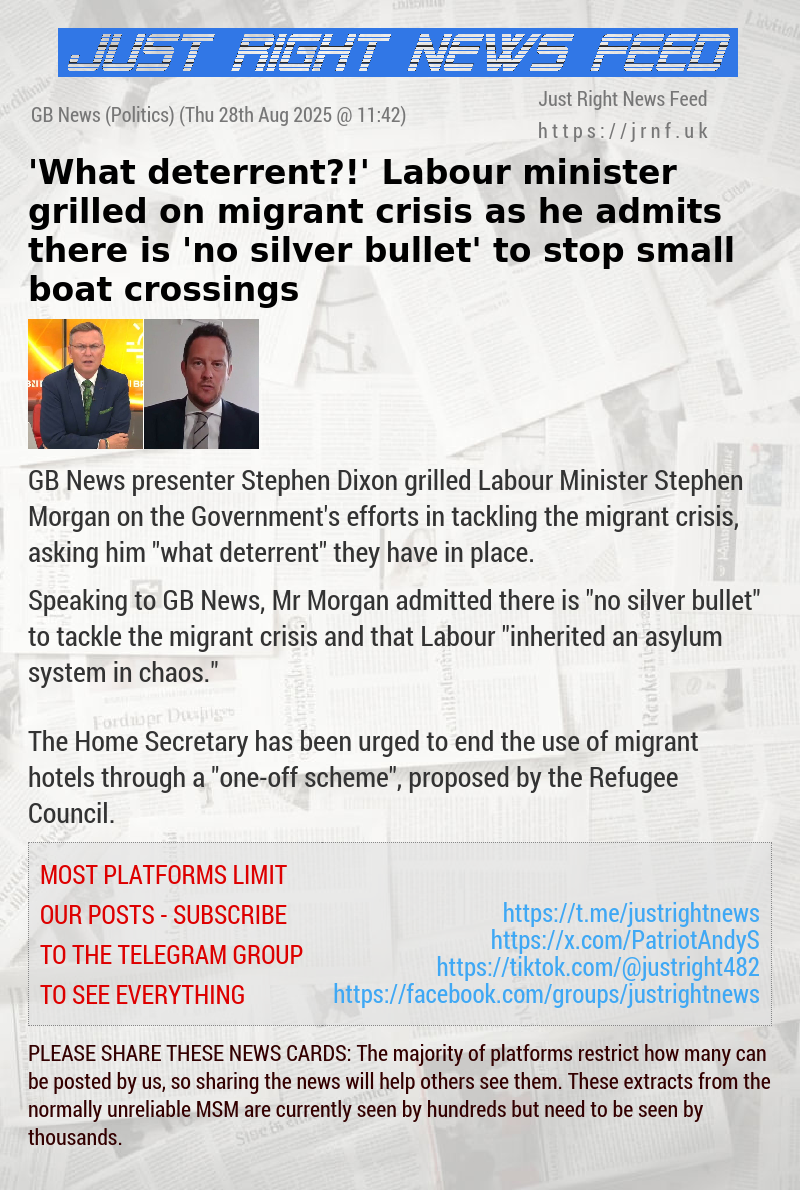 ’What deterrent?!’ Labour minister grilled on migrant crisis as he admits there is ’no silver bullet’ to stop small boat crossings