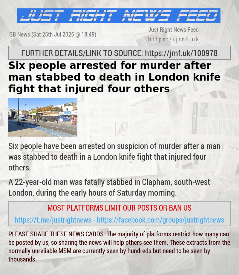 Six people arrested for murder after man stabbed to death in London knife fight that injured four others