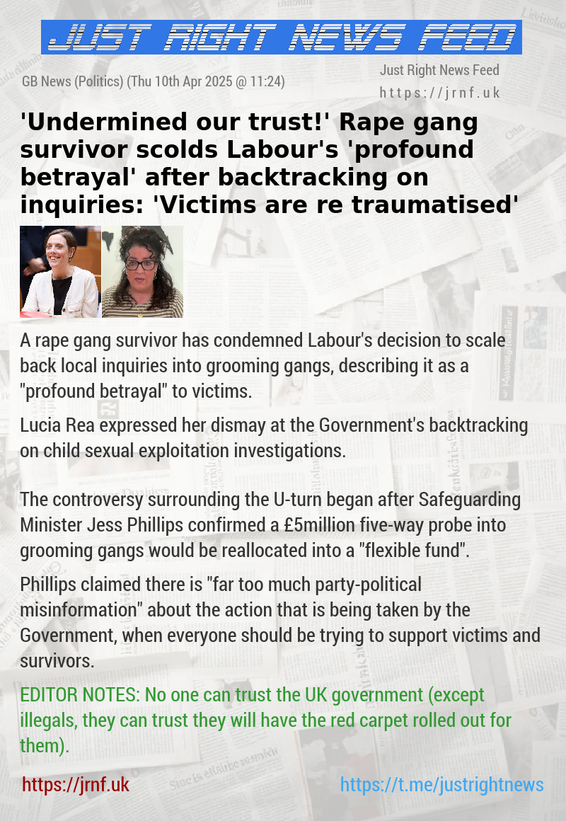 ’Undermined our trust!’ Rape gang survivor scolds Labour’s ’profound betrayal’ after backtracking on inquiries: ’Victims are re—traumatised’