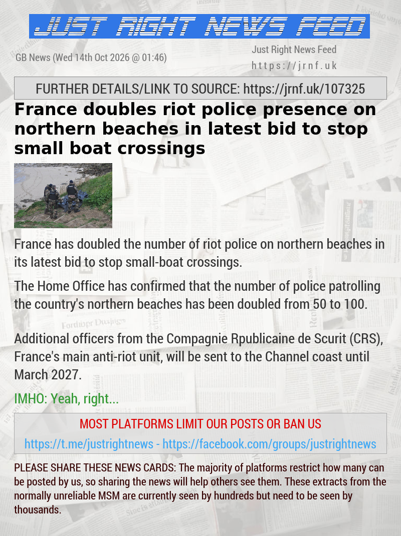 France doubles riot police presence on northern beaches in latest bid to stop small boat crossings