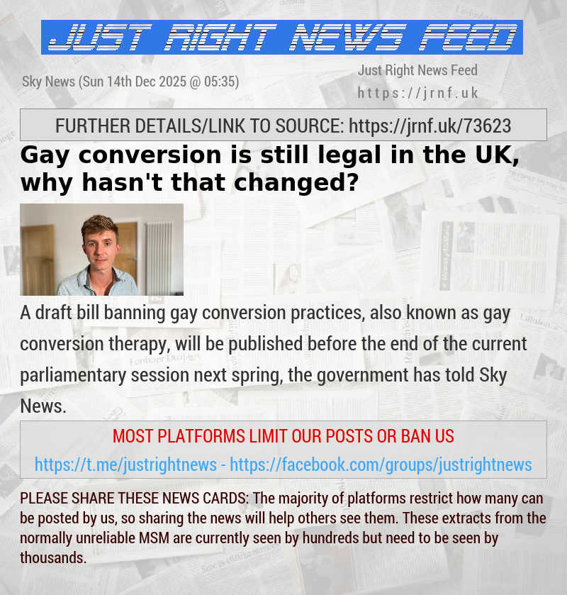 Gay conversion is still legal in the UK, why hasn’t that changed? 