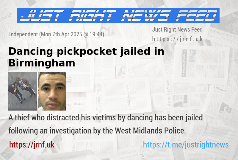Dancing pickpocket jailed in Birmingham
