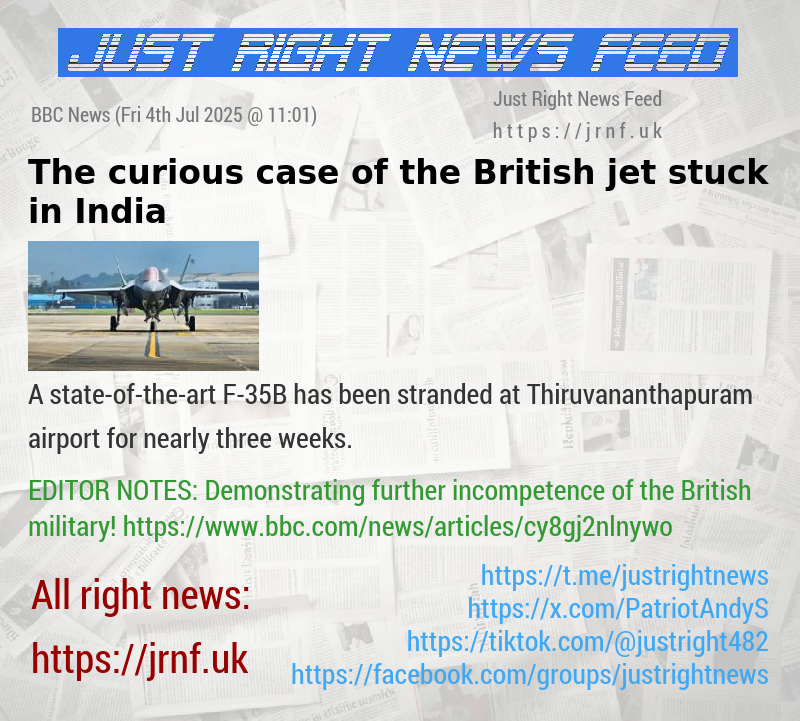 The curious case of the British jet stuck in India
