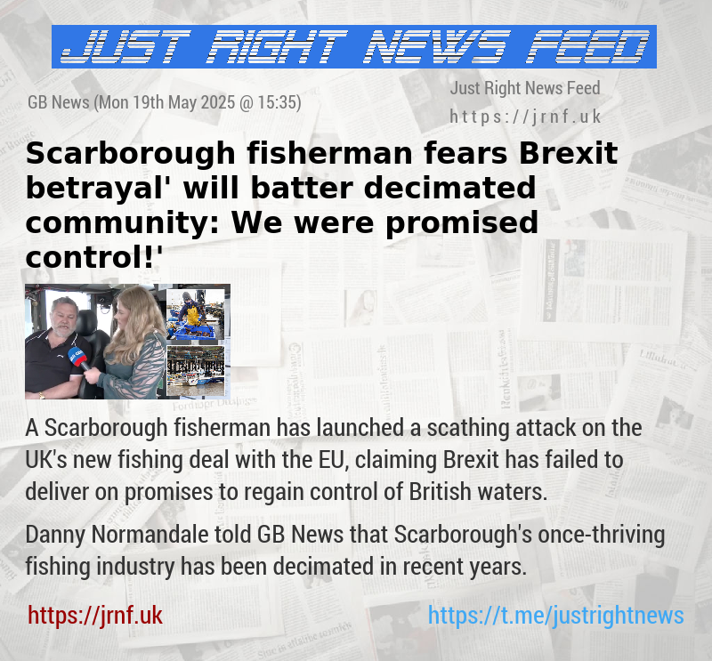 Scarborough fisherman fears Brexit ‘betrayal’ will batter decimated community: ‘We were promised control!’