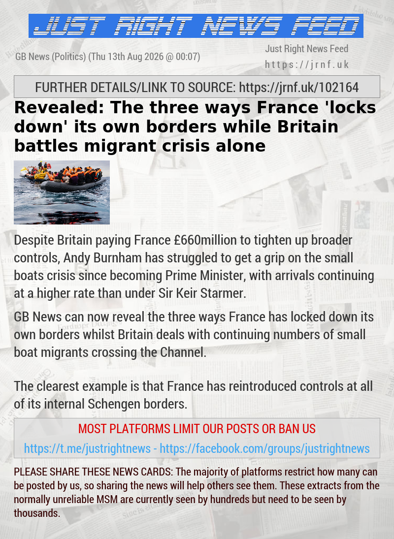 Revealed: The three ways France ’locks down’ its own borders while Britain battles migrant crisis alone