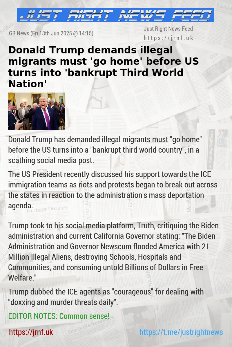 Donald Trump demands illegal migrants must ’go home’ before US turns into ’bankrupt Third World Nation’