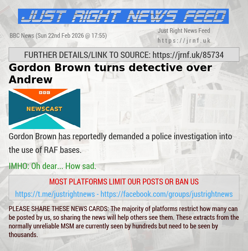 Gordon Brown turns detective over Andrew