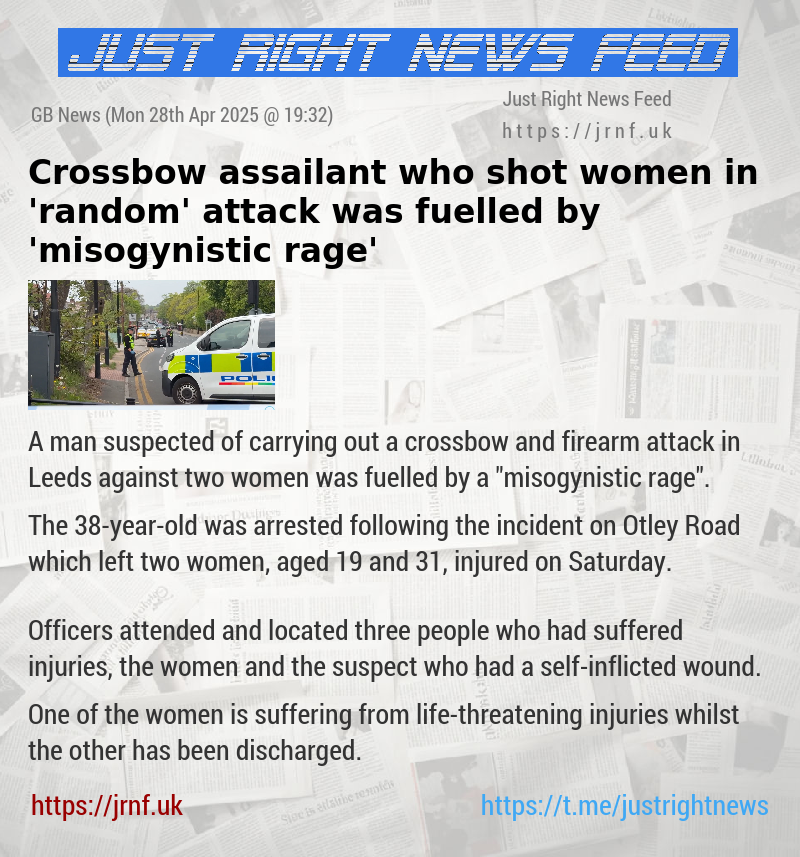 Crossbow assailant who shot women in ’random’ attack was fuelled by ’misogynistic rage’