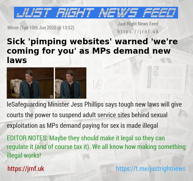 Sick ’pimping websites’ warned ’we’re coming for you’ as MPs demand new laws
