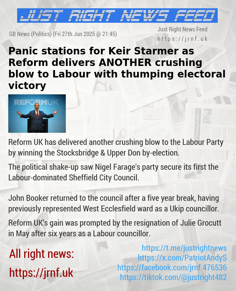 Panic stations for Keir Starmer as Reform delivers ANOTHER crushing blow to Labour with thumping electoral victory