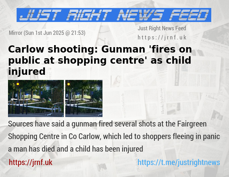 Carlow shooting: Gunman ’fires on public at shopping centre’ as child injured