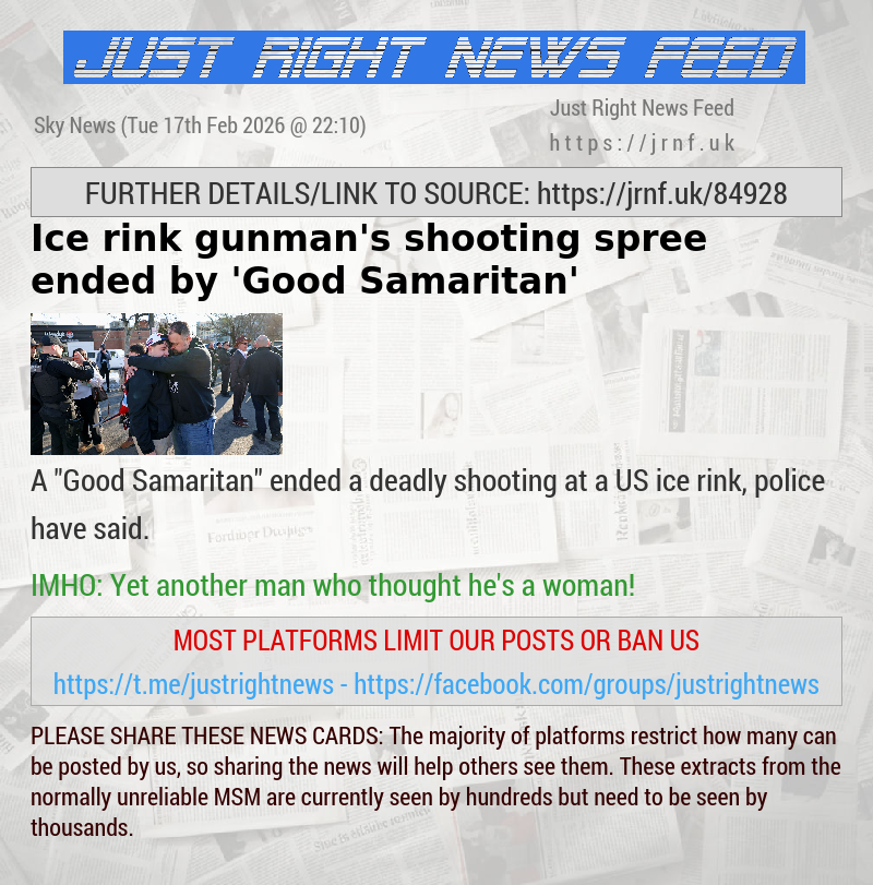 Ice rink gunman’s shooting spree ended by ’Good Samaritan’