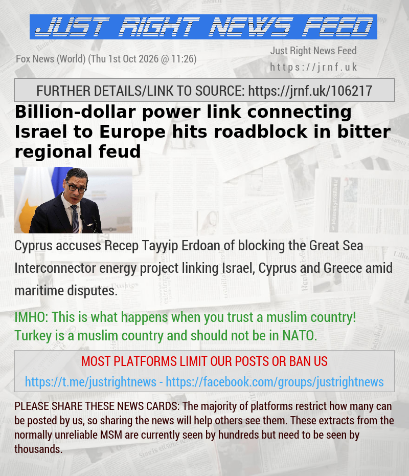Billion—dollar power link connecting Israel to Europe hits roadblock in bitter regional feud