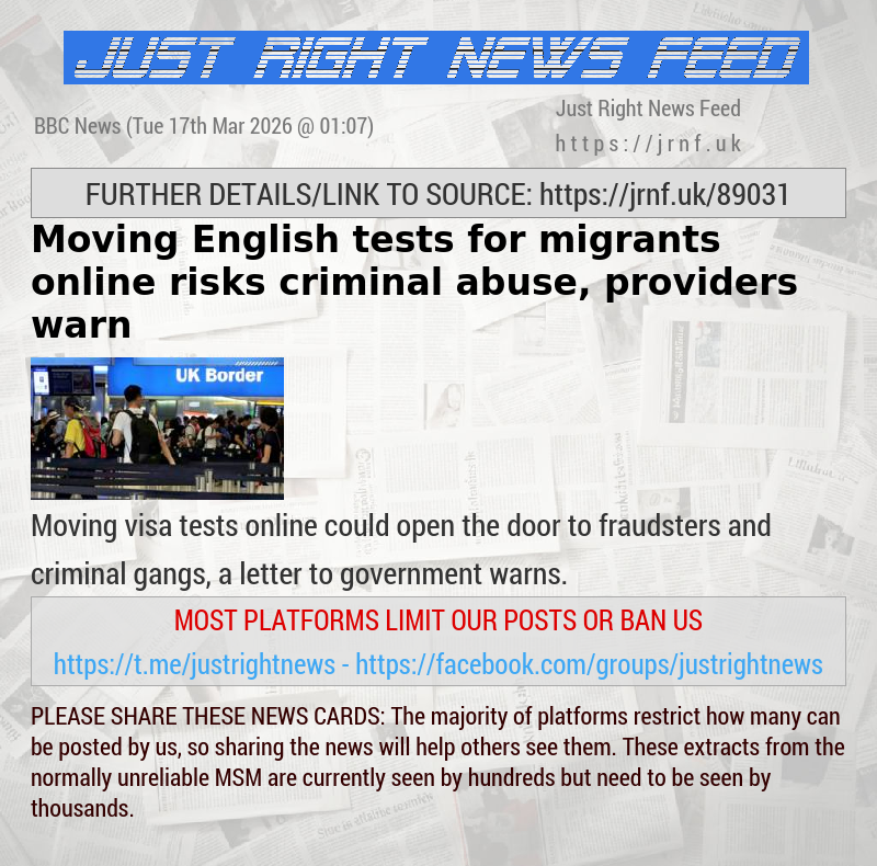 Moving English tests for migrants online risks criminal abuse, providers warn