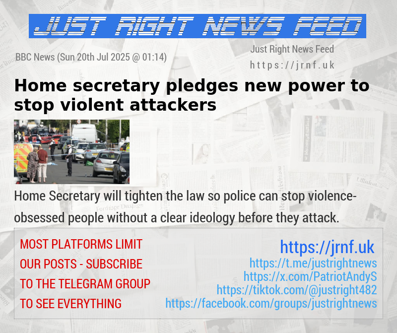 Home secretary pledges new power to stop violent attackers
