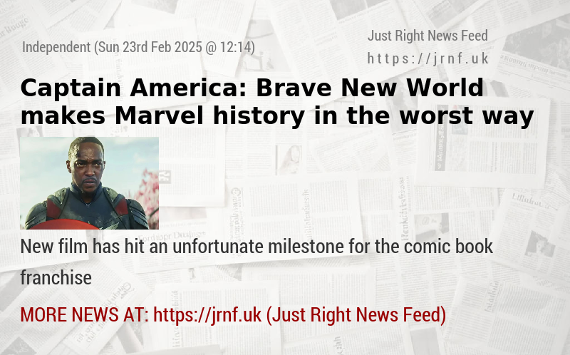 Captain America: Brave New World makes Marvel history in the worst way