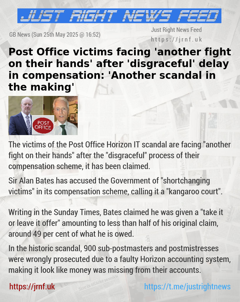 Post Office victims facing ’another fight on their hands’ after ’disgraceful’ delay in compensation: ’Another scandal in the making’