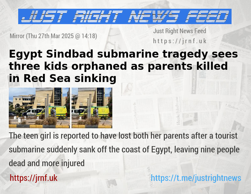 Egypt Sindbad submarine tragedy sees three kids orphaned as parents killed in Red Sea sinking