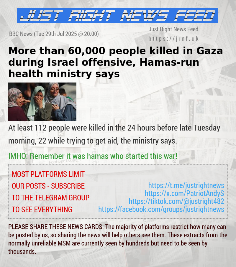 More than 60,000 people killed in Gaza during Israel offensive, Hamas—run health ministry says