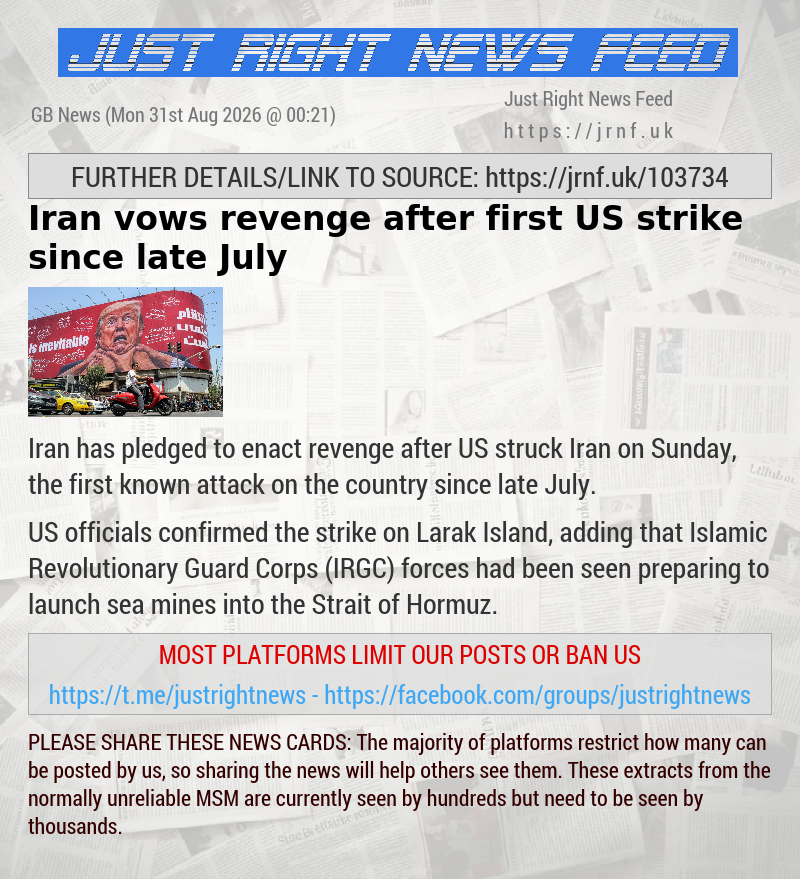 Iran vows revenge after first US strike since late July