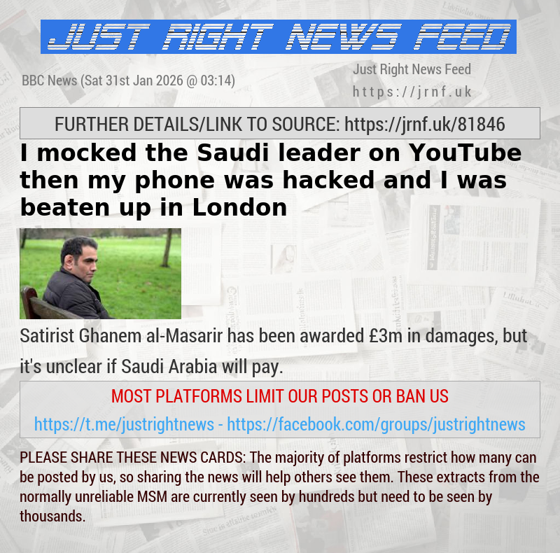 I mocked the Saudi leader on YouTube — then my phone was hacked and I was beaten up in London
