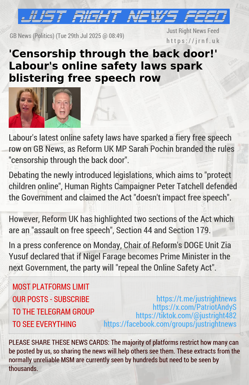 ’Censorship through the back door!’ Labour’s online safety laws spark blistering free speech row