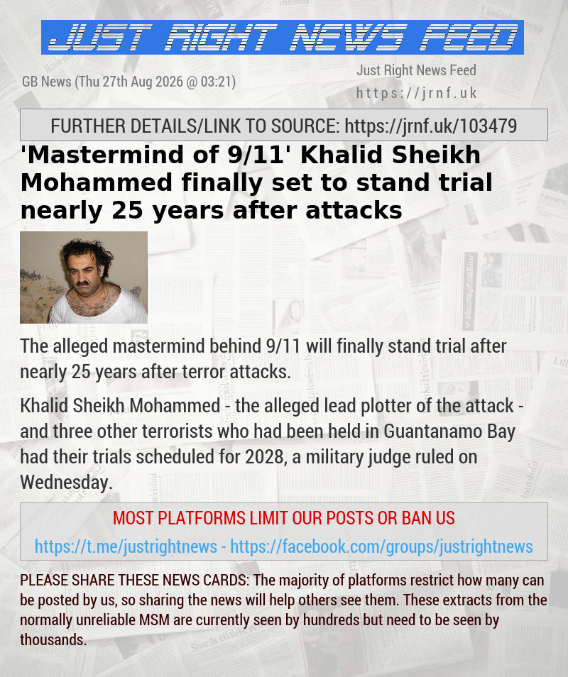 ’Mastermind of 9/11’ Khalid Sheikh Mohammed finally set to stand trial nearly 25 years after attacks