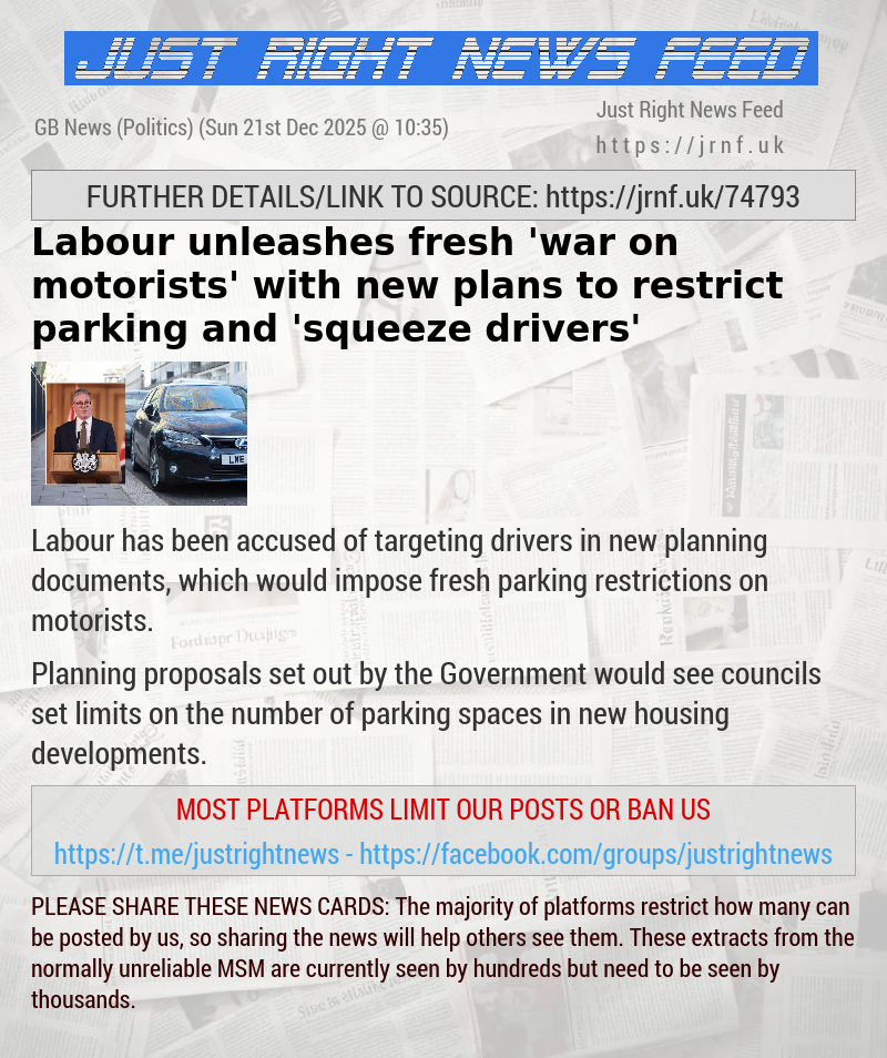 Labour unleashes fresh ’war on motorists’ with new plans to restrict parking and ’squeeze drivers’