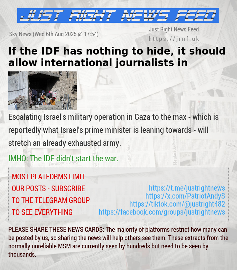 If the IDF has nothing to hide, it should allow international journalists in