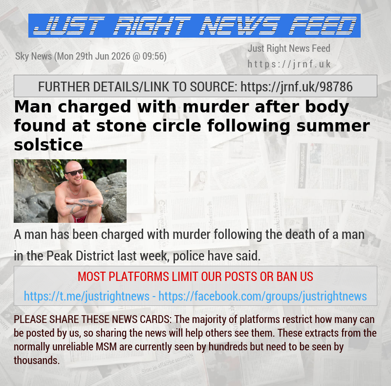 Man charged with murder after body found at stone circle following summer solstice
