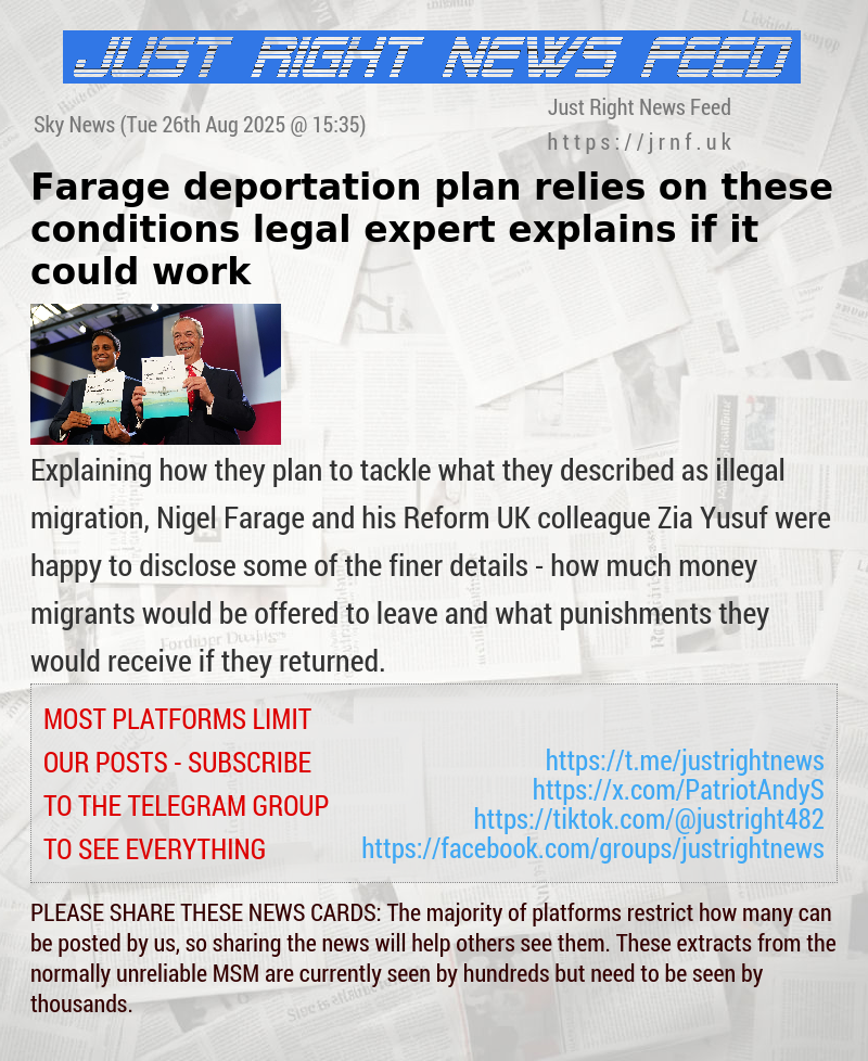 Farage deportation plan relies on these conditions — legal expert explains if it could work