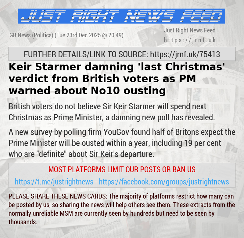 Keir Starmer damning ’last Christmas’ verdict from British voters as PM warned about No10 ousting