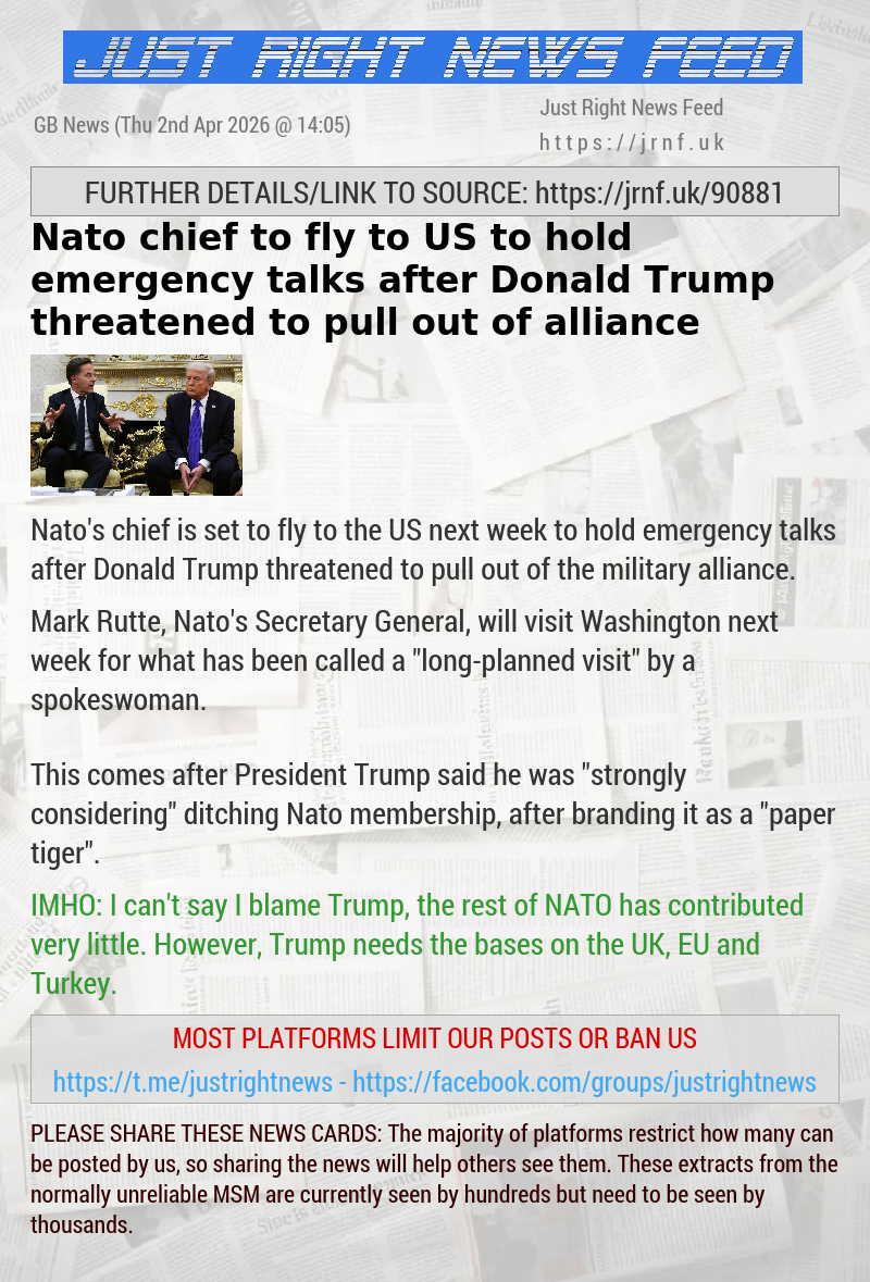 Nato chief to fly to US to hold emergency talks after Donald Trump threatened to pull out of alliance