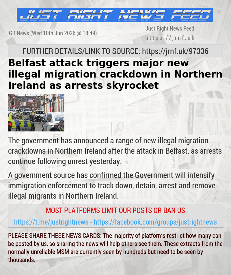 Belfast attack triggers major new illegal migration crackdown in Northern Ireland as arrests skyrocket
