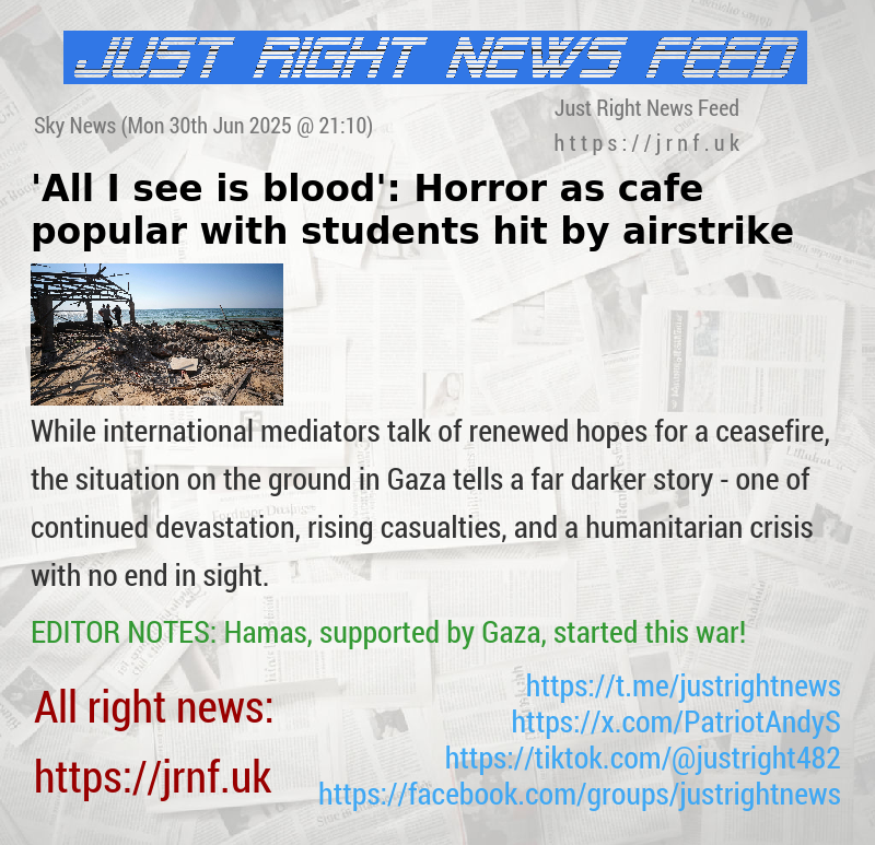 ’All I see is blood’: Horror as cafe popular with students hit by airstrike