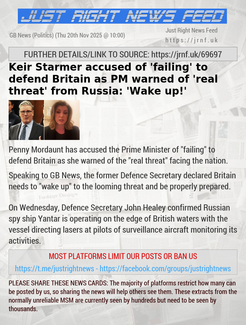 Keir Starmer accused of ’failing’ to defend Britain as PM warned of ’real threat’ from Russia: ’Wake up!’